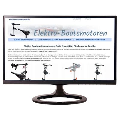 Elektro-Bootsmotoren Bild zeigt einen Screenshot der Webseite Elektro-Bootsmotoren.de