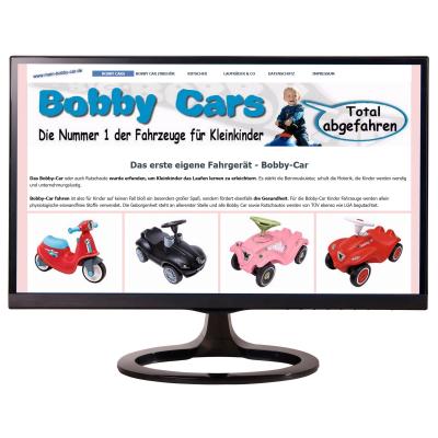 Mein-Bobby-Car Bild zeigt einen Screenshot der Webseite Mein-Bobby-Car.de