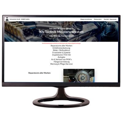 Webseite - Autocenter Gruhl Bild zeigt die Webseite von Autocenter Gruhl