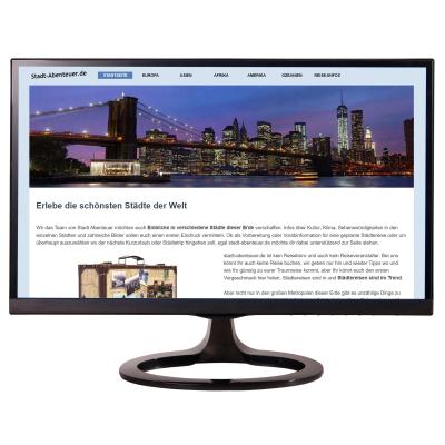 Webseite - Stadt Abenteuer Bild zeigt die Webseite von Stadt Abenteuer