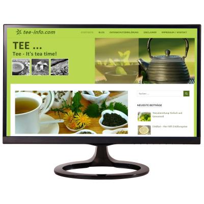 Webseite - Tee Info Bild zeigt die Webseite von Tee Info